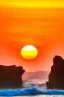 Sunset in Bali, Indonesia, a tropical paradise. Art Print